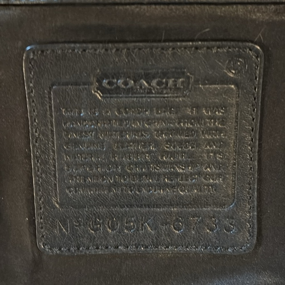 Coach Black Quilted Shoulder Bag with Fur Accent - Picture 7 of 8